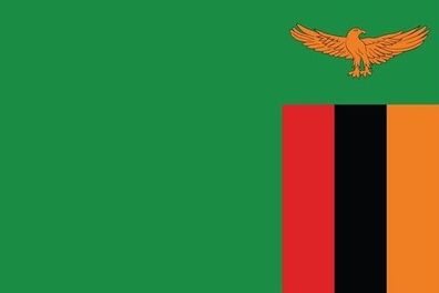 Sambia Flagge Aufkleber Sticker Fahne selbstklebend 5-60cm breit ES-FL-SAM
