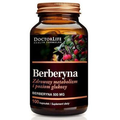 Doctor Life Berberin 500mg - Unterstützt gesunden Stoffwechsel und stabilen Gluk