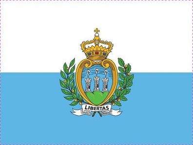 San Marino Flagge Aufkleber Sticker Fahne selbstklebend 5-60cm breit ES-FL-SMR