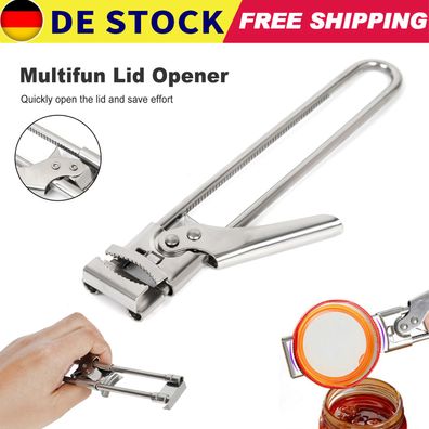 Deckelöffner Sicherheits Dosenöffner Edelstahl Glasöffner Verstellbare Öffnung