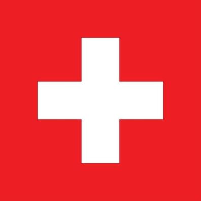 Schweiz Flagge Aufkleber Sticker Fahne selbstklebend 5-60cm breit ES-FL-SWZ
