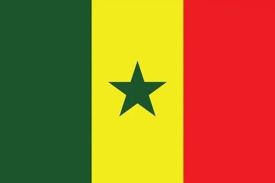 Senegal Flagge Aufkleber Sticker Fahne selbstklebend 5-60cm breit ES-FL-SGL