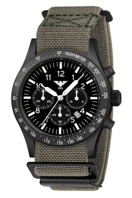 KHS Herrenuhr Platoon Solar Chronograph Grau/Schwarz Plabssc. DFSGO