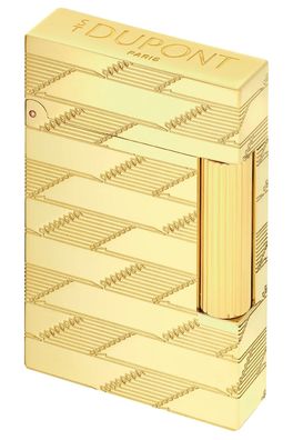S.T. Dupont Feuerzeug Linie 2 Monogram 1872 Goldfarben C16178