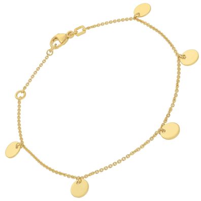 trendor Schmuck Damen-Armband 925 Silber Vergoldet 68742