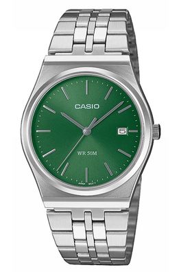 Casio Armbanduhr Quarz Stahl/Grün MTP-B145D-3AVEF