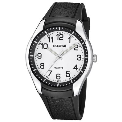 Calypso Armbanduhr für Herren Quarz Schwarz/Weiß K5843/1