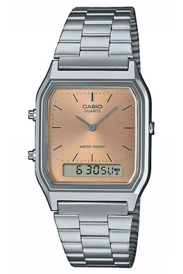 Casio Armbanduhr Collection Edgy Silber/Kupferfarben AQ-230A-4AMQYES