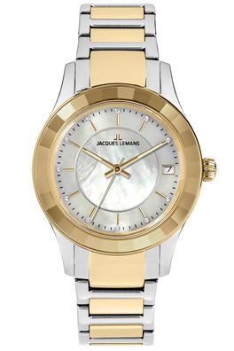 Jacques Lemans Damen-Armbanduhr Venice Zweifarbig 1-2194F