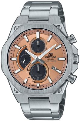Casio Edifice Solar Chrono Herrenuhr Stahl/Haselnussbraun EFS-S570D-5AUEF