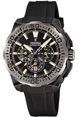 Festina Herrenuhr Chronograph Schwarz/Goldfarben F20726/3