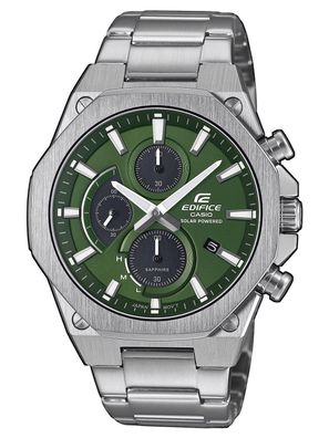 Casio Edifice Solar Chrono Herrenuhr Stahl/Grün EFS-S570D-3AUEF