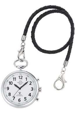 Master Time Sprechende Taschenuhr Funk Silberfarben MTGA-10938-12M