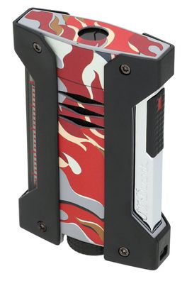 S.T. Dupont Feuerzeug Défi Extrême Camo Rot 021451