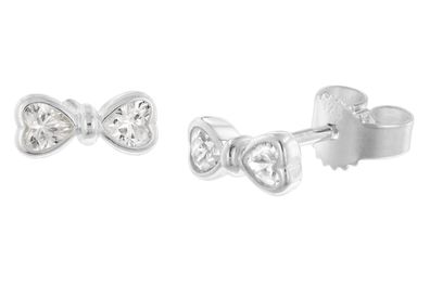 trendor Schmuck Damen-Ohrringe 925 Silber Rhodiniert Ohrstecker 28345