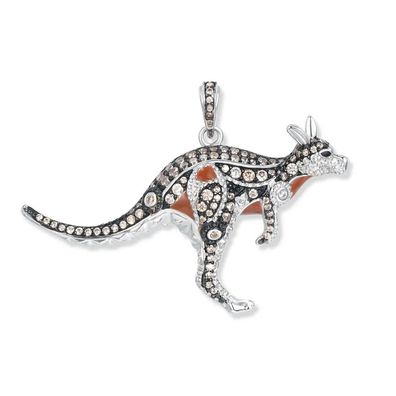 Seinerzeit Schmuck Silber-Anhänger Gangu Känguru SZA-3990-436