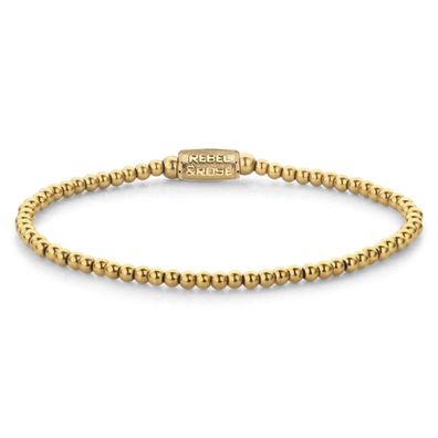 Rebel & Rose Schmuck Damen-Armband Goldfarben 3 mm RR-30001-G-S