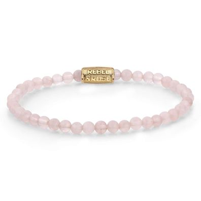 Rebel & Rose Schmuck Damen-Armband Pink Rose Gold 4 mm RR-40103-G-S