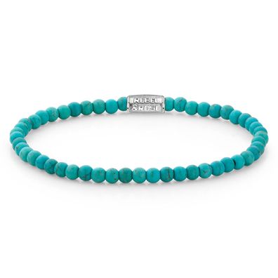 Rebel & Rose Schmuck Damen-Armband Turquoise Delight 4 mm RR40013-S-S