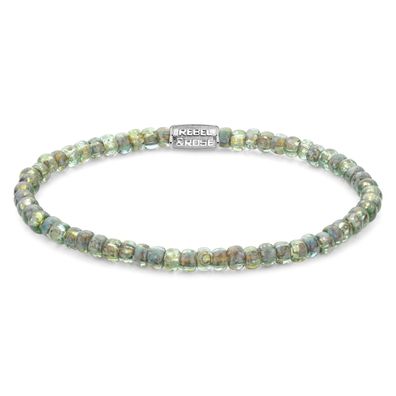 Rebel & Rose Schmuck Damen-Armband Glass Rocks Secret Garden 4 mm RR-40123-S-S