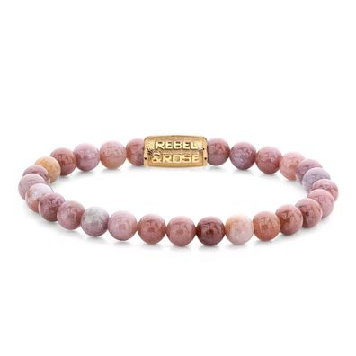 Rebel & Rose Schmuck Damen-Armband Rose Garden Gold 6 mm RR-60119-G-S