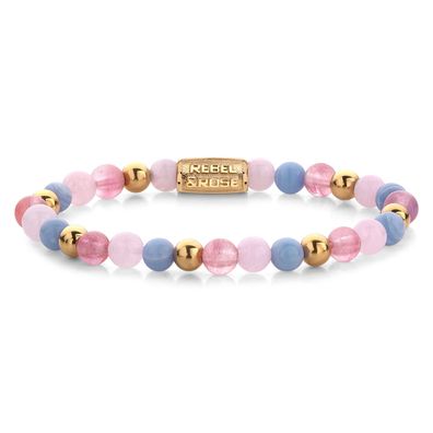 Rebel & Rose Schmuck Damen-Armband Pink Summer Vibes 6 mm RR-60055-G-S