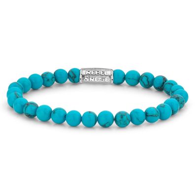 Rebel & Rose Schmuck Armband Turquoise Delight 6 mm RR-60015-S-S