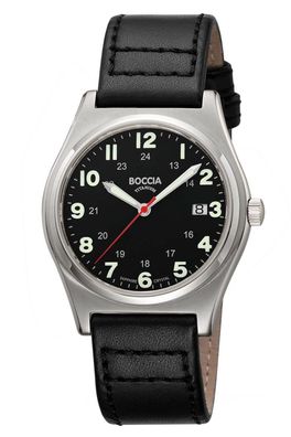 Boccia Herren-Titanuhr mit Saphirglas 3674-01