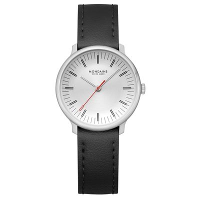 Mondaine Damen-Armbanduhr Doppio Schwarz 33 mm MLE.33110. LBV