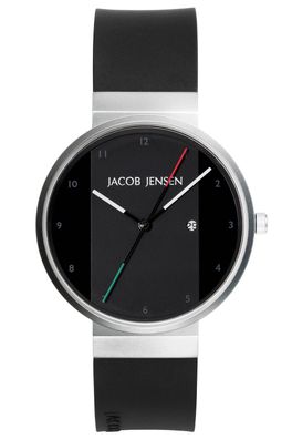 Jacob Jensen Herren-Armbanduhr Titan Quarz Schwarz 645