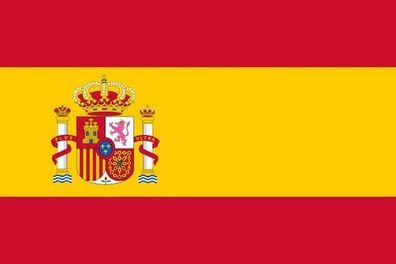 Spanien Flagge Aufkleber Sticker Fahne selbstklebend 5-60cm breit ES-FL-SPN