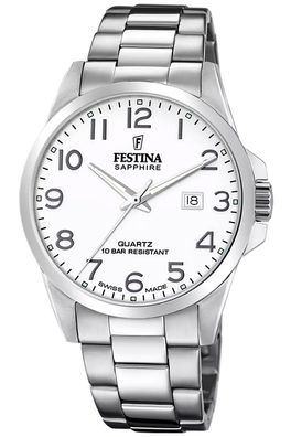 Festina Herrenuhr Stahlband mit Saphirglas F20024/1
