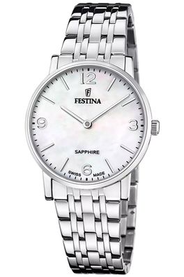 Festina Damenarmbanduhr mit Perlmuttblatt F20047/2