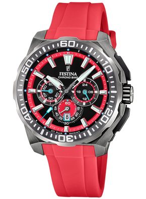 Festina Herrenuhr Chronograph Rot F20725/5