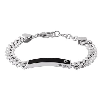 Police Schmuck Herrenarmband Strip II Edelstahl/Schwarz PEAGB0010402
