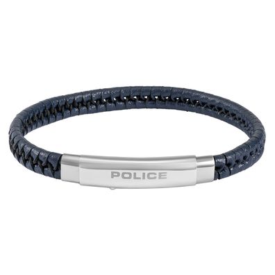 Police Schmuck Herrenarmband Indy II Leder Dunkelblau PEAGB0009505