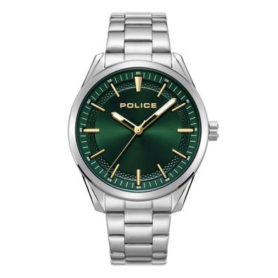 Police Herrenuhr Grille Edelstahl/Grün PEWJG0018204