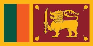 Sri Lanka Flagge Aufkleber Sticker Fahne selbstklebend 5-60cm breit ES-FL-SLK