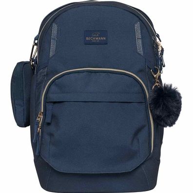 Beckmann Schulrucksack Sport Air 30l Blue Gold dunkelblau blau Schulrucksack