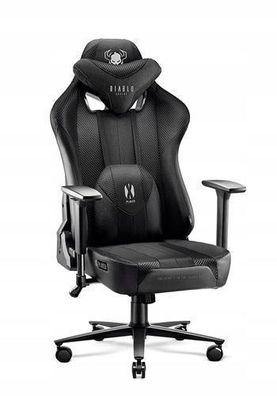 Diablo X-Player Gaming Stuhl Bürostuhl Schreibtischstuhl Schwarz, Normal