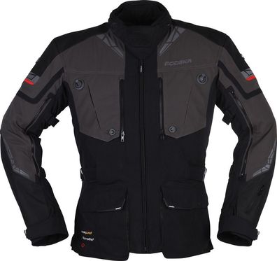 Modeka Motorrad Jacke Panamericana II 084630 Schwarz/Dkl. Grau-3XL/Kurz