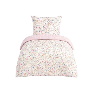 Bettwäsche mit floralem Design - Wendebettwäsche mit Reißverschluss