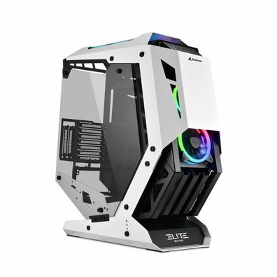 Elite Shark Ca700 (Schwarz/weiß, Seitenteil Aus Gehärtetem Glas)