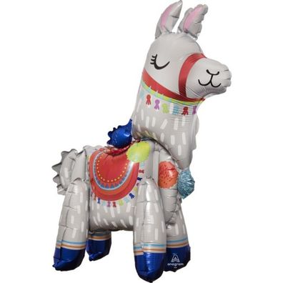 Amscan amscan 4036301 Lama-Folienballon 58,4 cm, Multi, Large