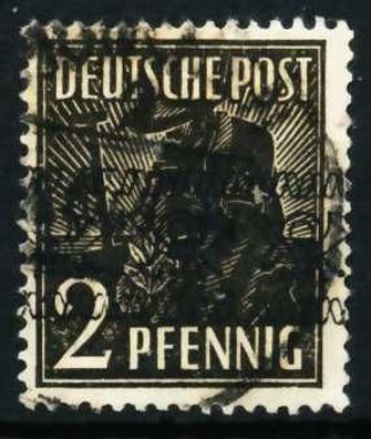 2. Kontrollratsausgabe MIT Bandaufdruck Nr 36Ia X627276