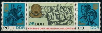 DDR Zusammendruck Nr WZd180 gestempelt 3ER STR X8D4C3A
