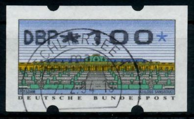 BRD ATM 1993 Nr 2-2.1-0100 zentrisch gestempelt X9744C6