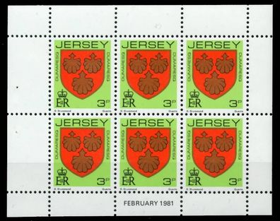 JERSEY Heftchenblatt Nr HB 0-26 FEB81 postfrisch X6C17AE