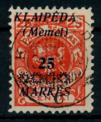 MEMEL 1923 Nr 137IX zentrisch gestempelt gepr. X6D12D6