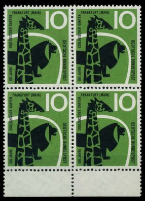 BRD 1958 Nr 288 postfrisch Viererblock X6EB066